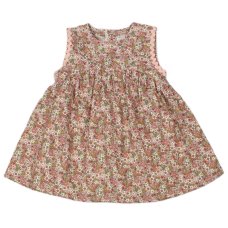 K34206: Baby Girls All Over Print Lined Dress  (1-2 Years)